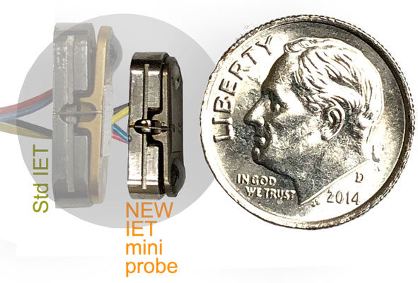 Knaebel IET min-probe compared to standard IET probe